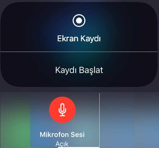 iphone ekran videosu çekme