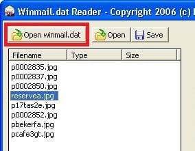 Winmail.dat dosyalarını açmak