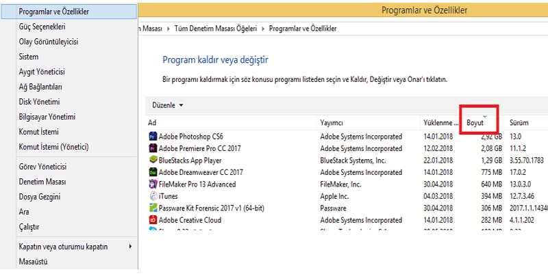 Disk Alanı Temizleme