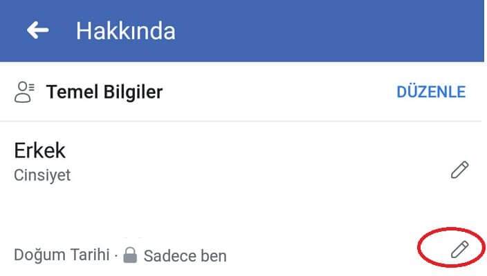 facebook doğum günü bildirimi gitmesin