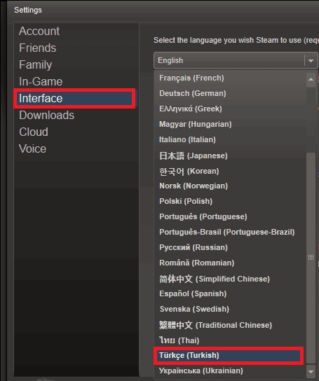 Steam Nasıl Türkçe Yapılır?