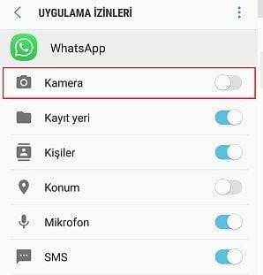 Android WhatsApp Görüntülü Arama Kapatma