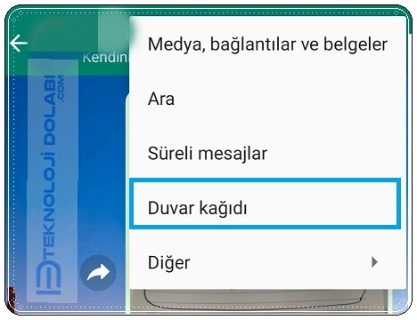 Whatsapp Kişiye Özel Duvar Kağıdı Ayarlama