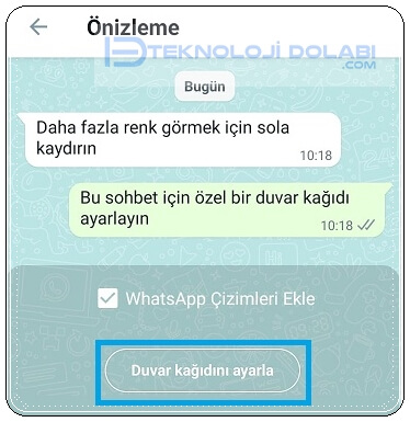 Whatsapp Kişiye Özel Duvar Kağıdı Ayarlama