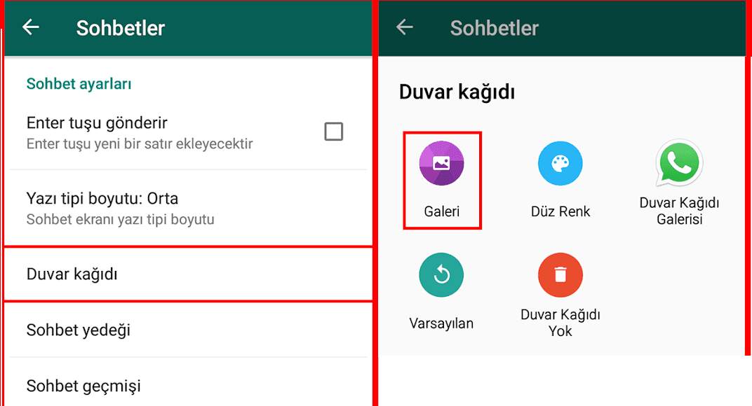 Whatsapp Kişiye Özel Duvar Kağıdı Ayarlama