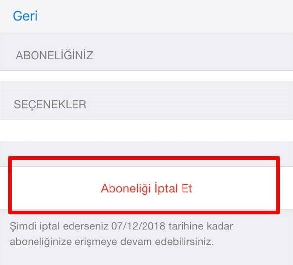 app store uygulama içi satın alma iptali