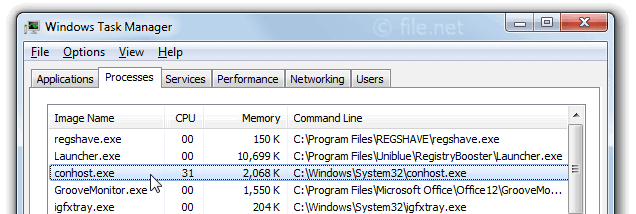 Conhost.exe virüsmüdür?