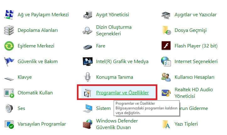 Internet Explorer Kaldırma Windows 10