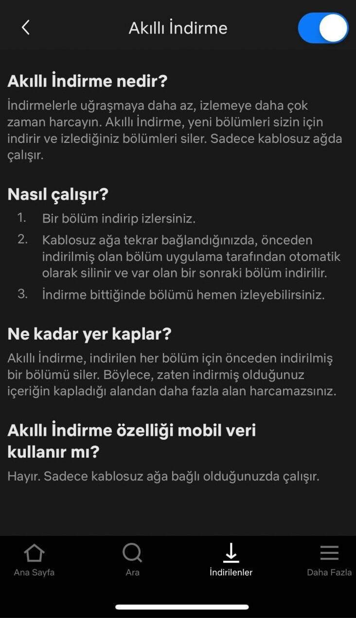 Netflix Akıllı İndirme Nedir, Nasıl Açılır ?