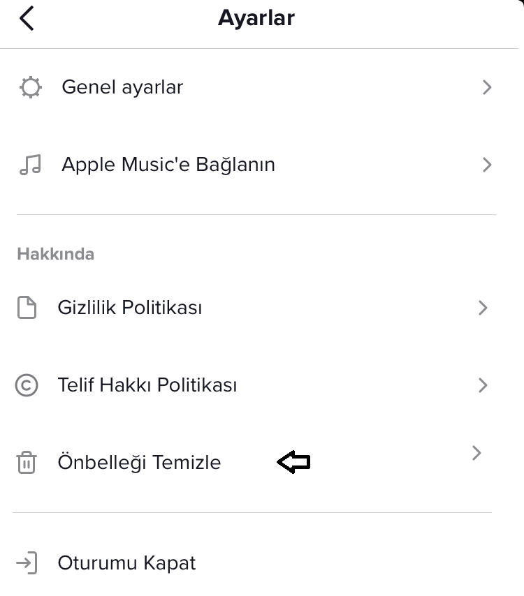 Tik Tok Arama Geçmişi Silme