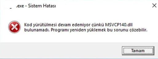 Windows Eksik DLL Hataları Nasıl Çözülür ?