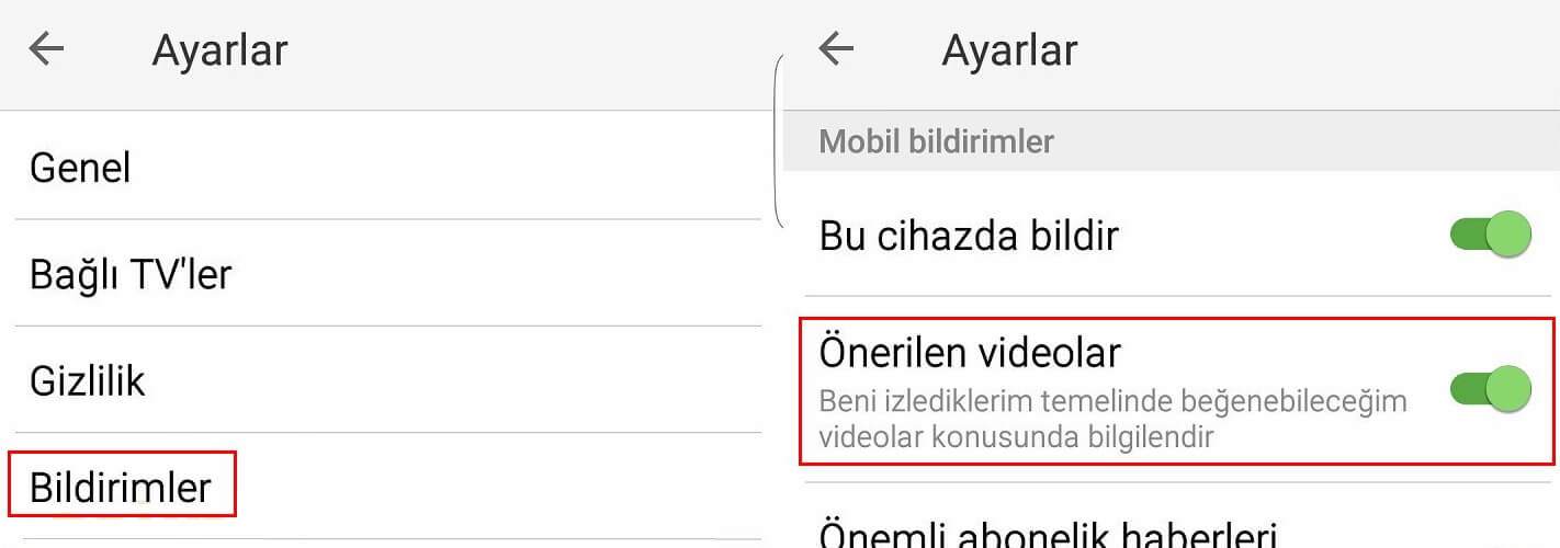 Youtube video sonunda çıkan önerileri kapatma