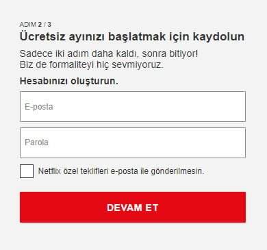 netflix ücretsiz hesap