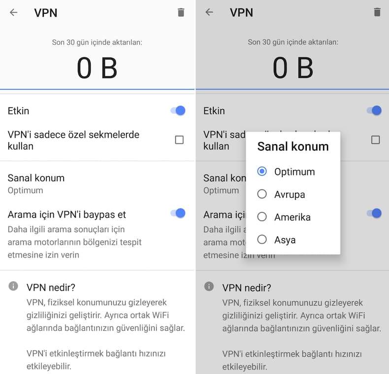 opera vpn açma