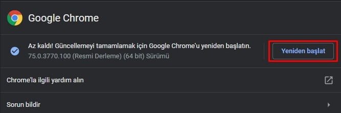 Google Chrome Otomatik Güncellemeleri Açma