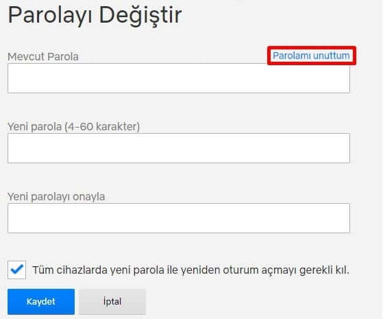 Netflix Şifre Değiştirme Nasıl Yapılır?