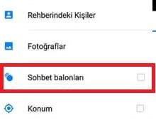 messenger sohbet balonu nasil kapanir
