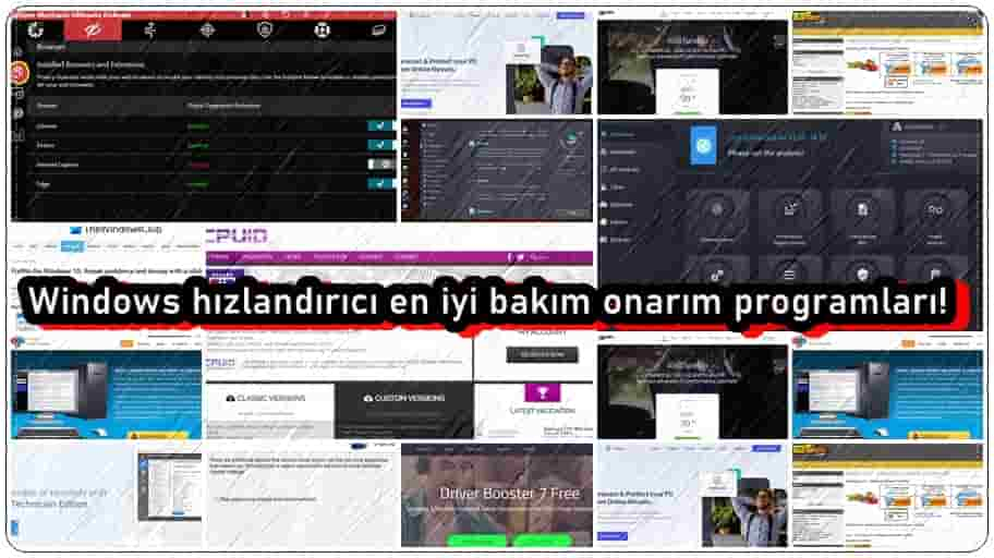 Windows İçin En İyi 12 Bakım Onarım Programı