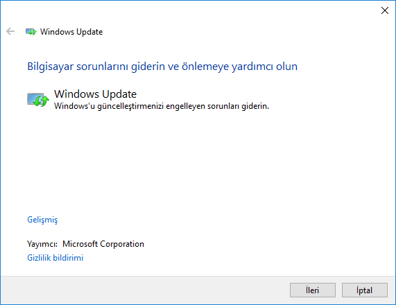 Windows Güncelleme Sorunlarının Çözümü