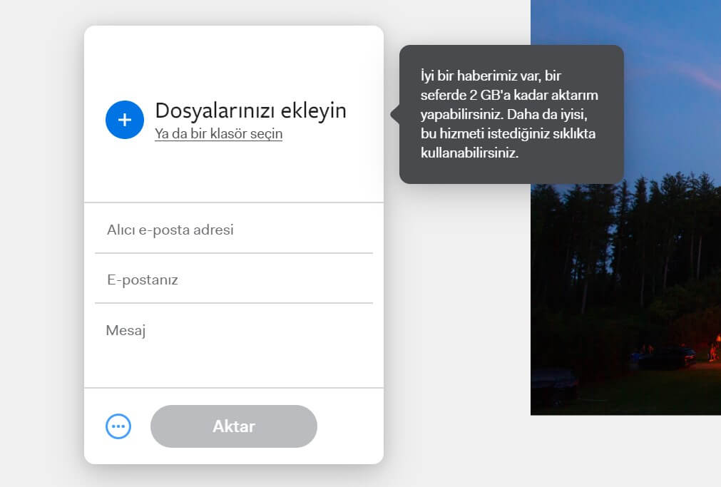 9 Adımda WeTransfer'e Dosya Yükleme ve Gönderme