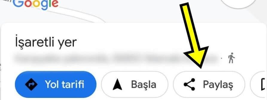 Google Konum Gönderme