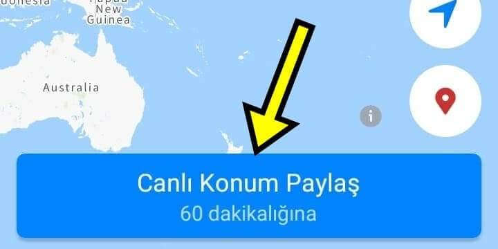 Facebook Konum Gönderme