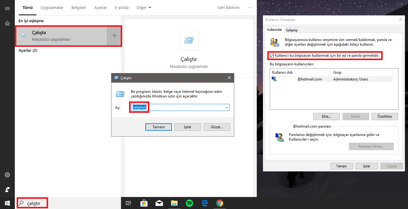 Windows 10'da Parola Kaldırmanın 3 Yolu