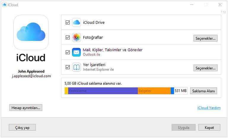 iCloud Windows'da Nasıl Kullanılır ?