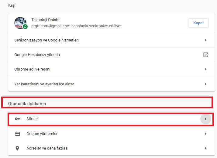 Google Chrome Kayıtlı Şifreleri Görme