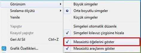 Windows 10 Masaüstü simgeleri kayboldu sorunu nasıl çözülür?