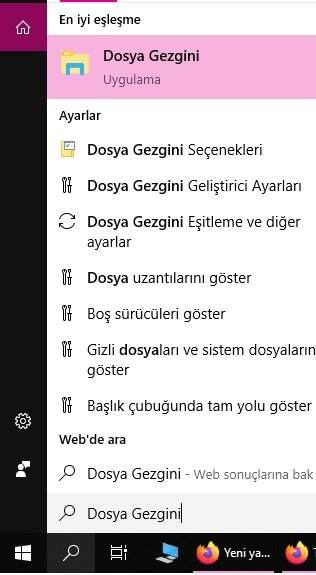 Windows'da büyük boyutlu dosyaları bulma