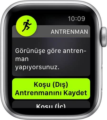 Apple Watch otomatik egzersiz algılama, apple watch antrenman ekleme, apple watch egzersiz çalışmıyor