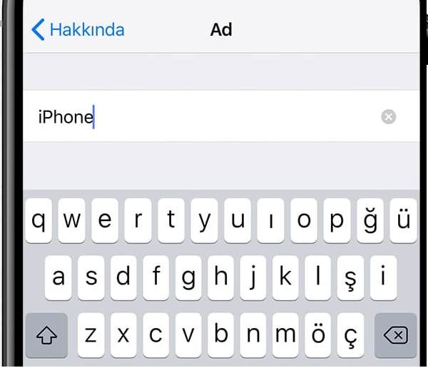 iPhone cihaz adı değiştirme, iPad cihaz adı değiştirme, airdrop isim değiştirme