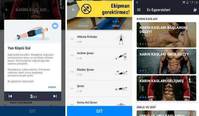 Evde Egzersiz Yapmak, Evde Egzersiz Uygulamaları,En iyi ücretsiz egzersiz Uygulamaları,Fitness uygulamaları