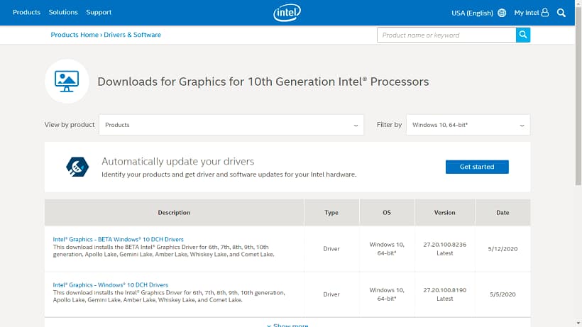 Intel ekran kartı güncelleme,Intel HD Graphics güncelleme,Intel ekran kartı Driver,Intel HD Graphics Driver