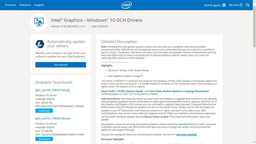 Intel ekran kartı güncelleme,Intel HD Graphics güncelleme,Intel ekran kartı Driver,Intel HD Graphics Driver