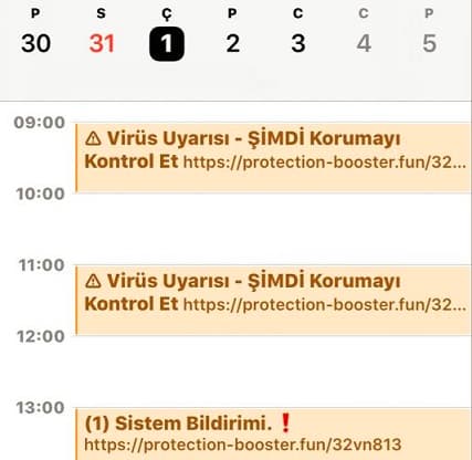 iPhone takvim virüsü, iPhone takvim virüsü silme,iPhone takvim virüsü temizleme,Click subscribe takvim silme