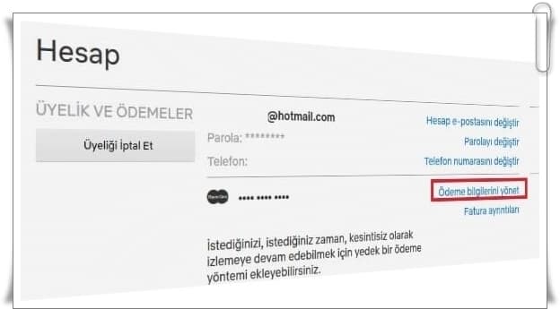 Netflix Kredi Kartı Bilgilerini Silme Nasıl Yapılır?