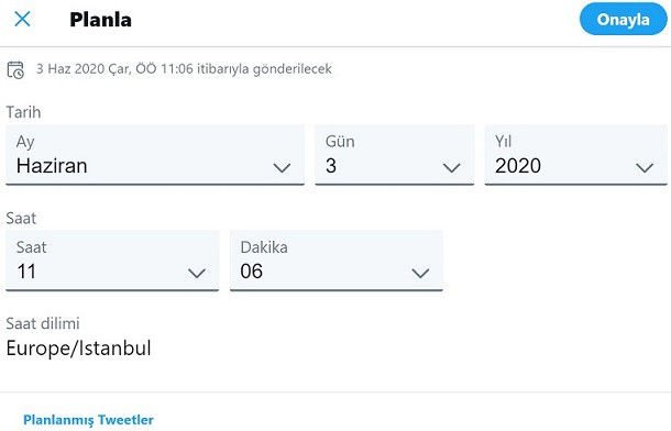 zaman ayarlı tweet atma, tweet zamanlama,Otomatik Tweet Atma