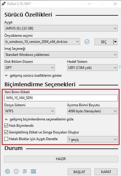 Windows 10 UEFI kurulum,Windows 10 USB boot,UEFI Windows 10 ISO,BIOS türü öğrenme