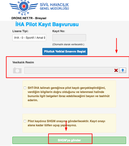 İHA Pilot Kayıt Başvurusu, İHA-1 lisansı alma,Drone uçuş izni