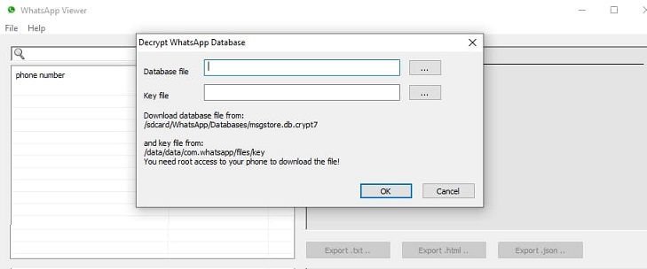 Crypt12 dosyası nasıl açılır, WhatsApp crypt12 Key,WhatsApp Viewer