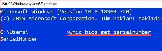 Bilgisayar Seri Numarası Nasıl Bulunur?
