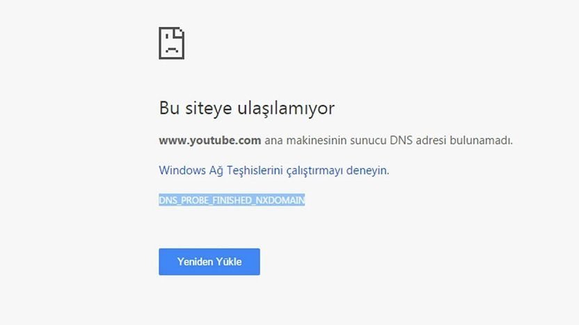 DNS Adresi Bulunamadı sorunu nasıl çözülür?