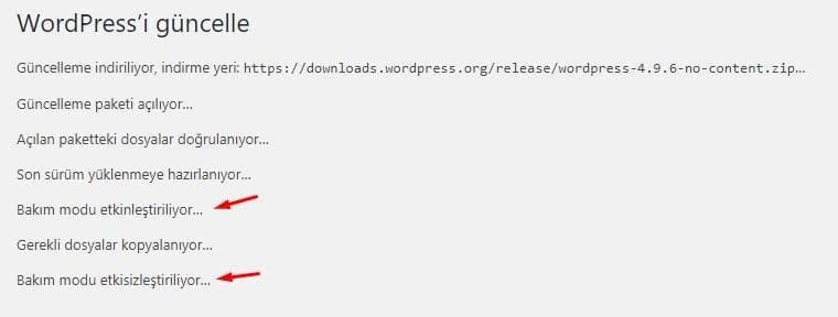 WordPress Bakım Modu Kullanımı