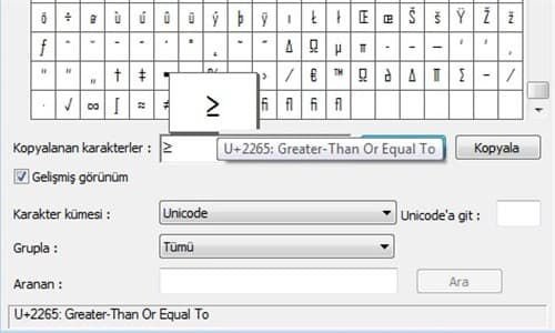 Klavyede Büyük Eşittir İşareti Nasıl Yapılır?