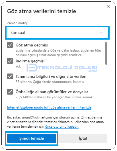 Tarayıcılarda Cache Temizleme