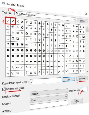 Klavyede Tik (✓) İşareti Nasıl Yapılır?