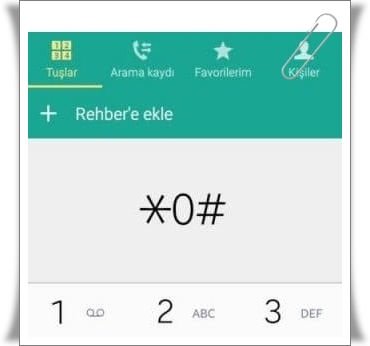 Android Telefon Kodları