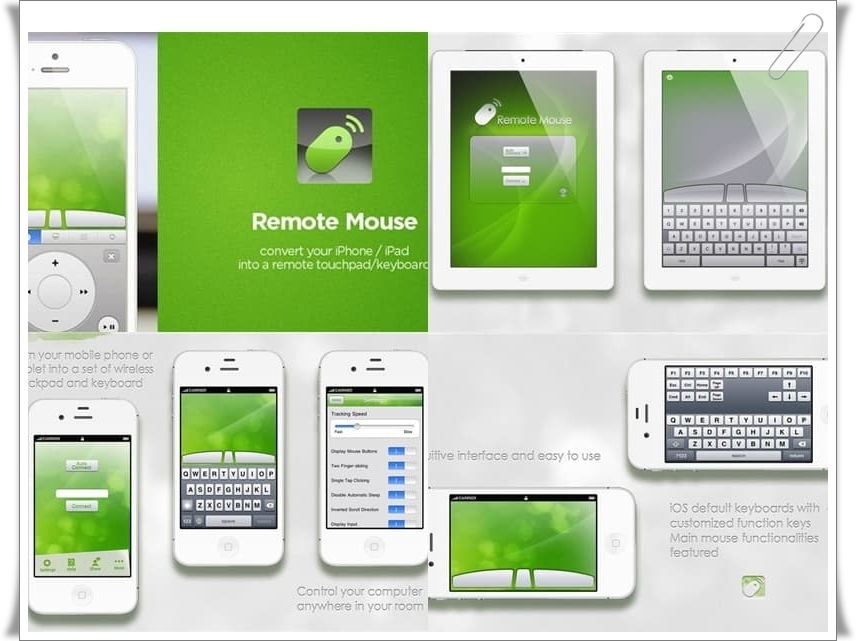 Remote Mouse ile Akıllı Telefonu Klavye ve Mouse Olarak Kullanma